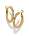 BRIGHTON JA0316 MERIDIAN  ECLIPSE SMALL GOLD HOOP EARRING