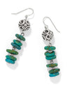 BRIGHTON JA0337 CONTEMPO SONORA VERDE BLUE FR EARRING