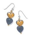 BRIGHTON JA0344 ONE HEART DUO FRENCH WIRE EARRING
