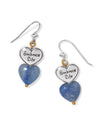 BRIGHTON JA0344 ONE HEART DUO FRENCH WIRE EARRING BACK