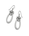 BRIGHTON JA0363 INTERLOK LINKED HEARTS FRENCH WIRE EARRINGS
