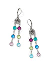 BRIGHTON JA0368 CONTEMPO COLOR GEMS STATEMENT FRENCH WIRE EARRINGS