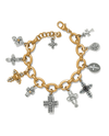 BRIGHTON JF0208 HEAVENLY CROSS CHARM BRACELET