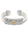 BRIGHTON JF035A MOSAIC TWO TONE CUFF BRACELET