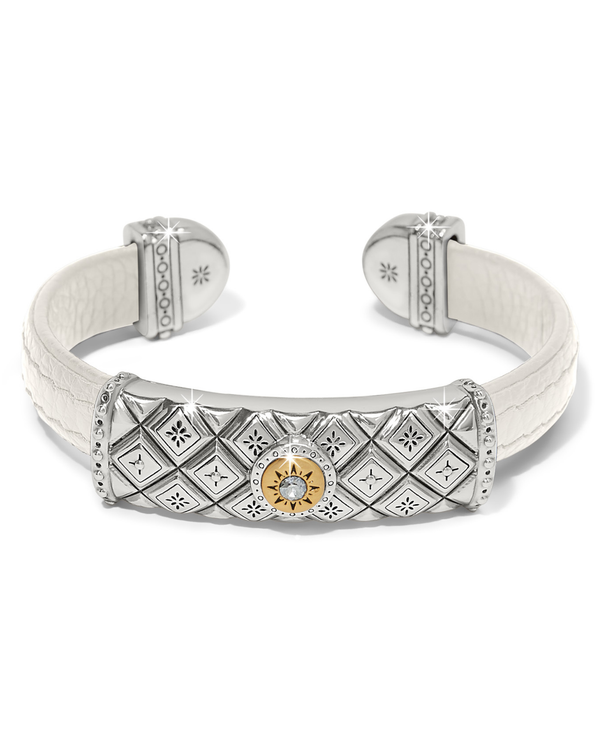 BRIGHTON JF035A MOSAIC TWO TONE CUFF BRACELET