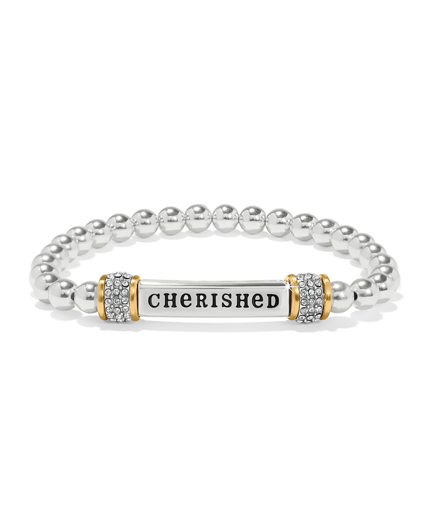 BRIGHTON JF0394 MERIDIAN CHERISHED 2 TONE BRACELET