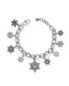 BRIGHTON JF0411 CRYSTAL FLURRY CHARM BRACELET