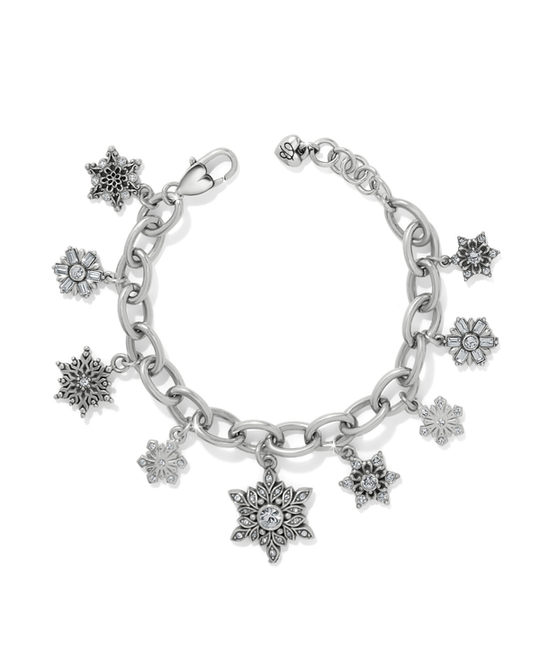 BRIGHTON JF0411 CRYSTAL FLURRY CHARM BRACELET