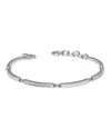 BRIGHTON JF0415 MERIDIAN GEO BAR SILVER BRACELET
