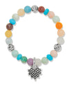 BRIGHTON JF0473 PEBBLE SWEET HEARTS CHARM STRETCH BRACELET