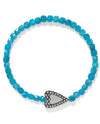 BRIGHTON JF0485 LOVE MESSAGES BE BOLD TEAL BRACELET