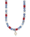 BRIGHTON JM0009 AMERICANA PEARL CHARM NECKLACE