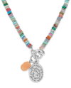 BRIGHTON JM0029 TOKEN CHARM  MIX GEM NECKLACE