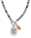 BRIGHTON JM0029 TOKEN CHARM  MIX GEM NECKLACE