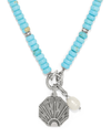 BRIGHTON JM0033 TOKEN CHARM TURQ NECKLACE