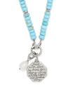 BRIGHTON JM0033 TOKEN CHARM TURQ NECKLACE