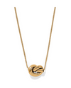 BRIGHTON JM0048 INTERLOCK SINGLE KNOT MINI GOLD NECKLACE