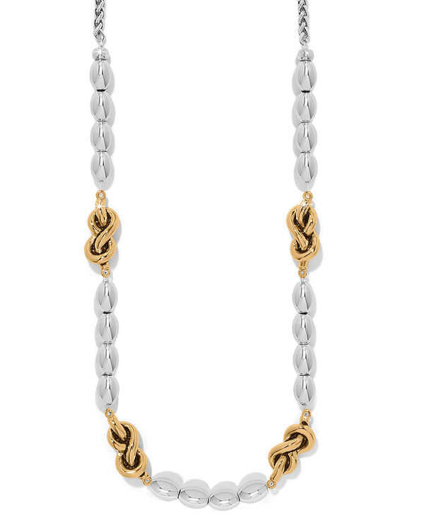 BRIGHTON JM0049 INTERLOCK SINGLE KNIT DROP COLLAR NECKLACE