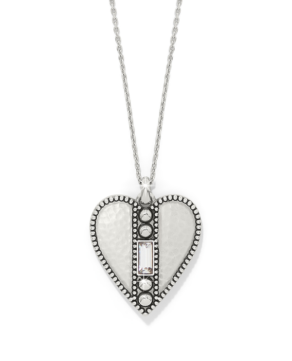 BRIGHTON JM004A PRETTY TOUGH GEM HEART CRYSTAL NECKLACE