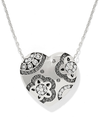 BRIGHTON JM0052 FLORA HEART SILVER NECKLACE