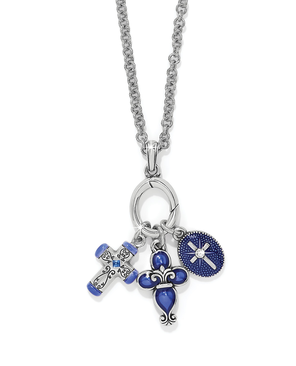 BRIGHTON JM0065 UNITY CROSS BLUE NECKLACE