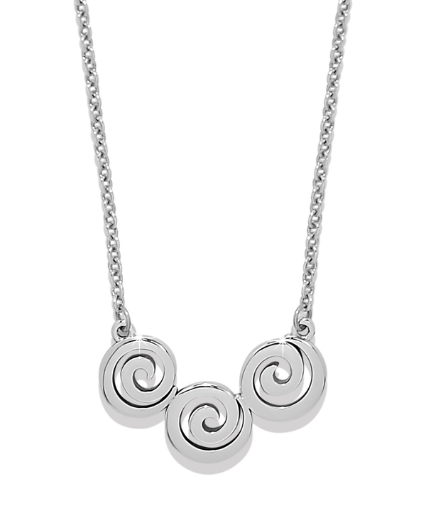 BRIGHTON JM0079 VERTIGO SPIRAL TRIO NECKLACE