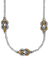 BRIGHTON JM0107 INTERLOCK HARMONY 2 TONE TRIO NECKLACE