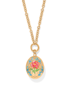 BRIGHTON JM0164 REVERIE ROSE LOCKET NECKLACE