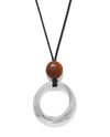 BRIGHTON JM0217 CASCADE RIO WOOD RING NECKLACE