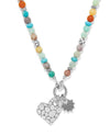BRIGHTON JM0249 PEBBLE SWEET HEARTS TOKEN CHARM NECKLACE