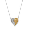 BRIGHTON JM0267 INNER CIRCLE CURVY HEART NECKLACE