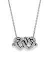 BRIGHTON JM0294 INTERLOK LINKED HEARTS NECKLACE