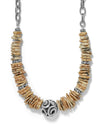 BRIGHTON JM0312 CONTEMPO SONORA DORADO DISK NECKLACE