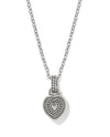 BRIGHTON JM0315 HALO GEMMA HEART AQUA NECKLACE BACK