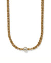 BRIGHTON JM0324 TRUST YOUR JOURNEY PEARL CHAIN NECKLACE