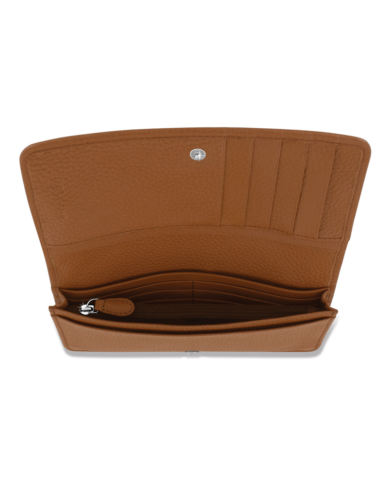 BRIGHTON T35798 CAMEL FERERRA MERCATO LARGE WALLET