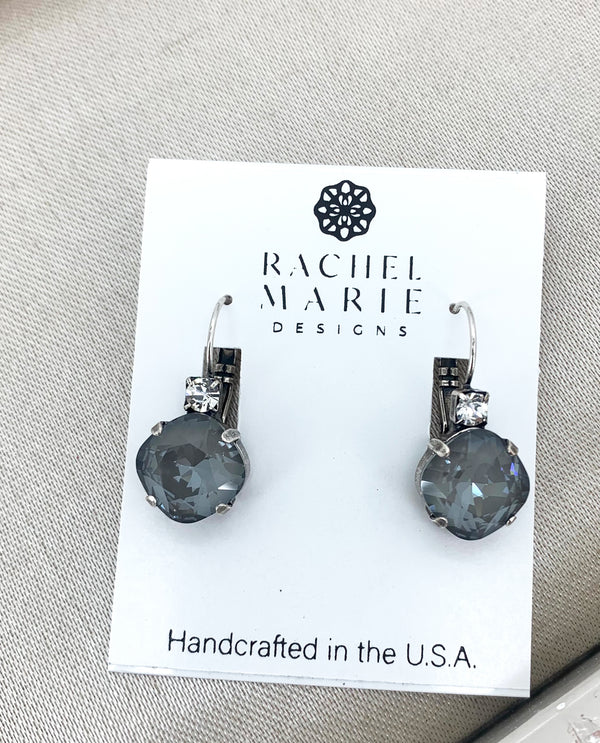 RACHEL MARIE DESIGNS TANGO EARRING DARK GREY DELIGHT