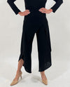 BY JJ CREPE KNIT WRAP PANT CR-102 black