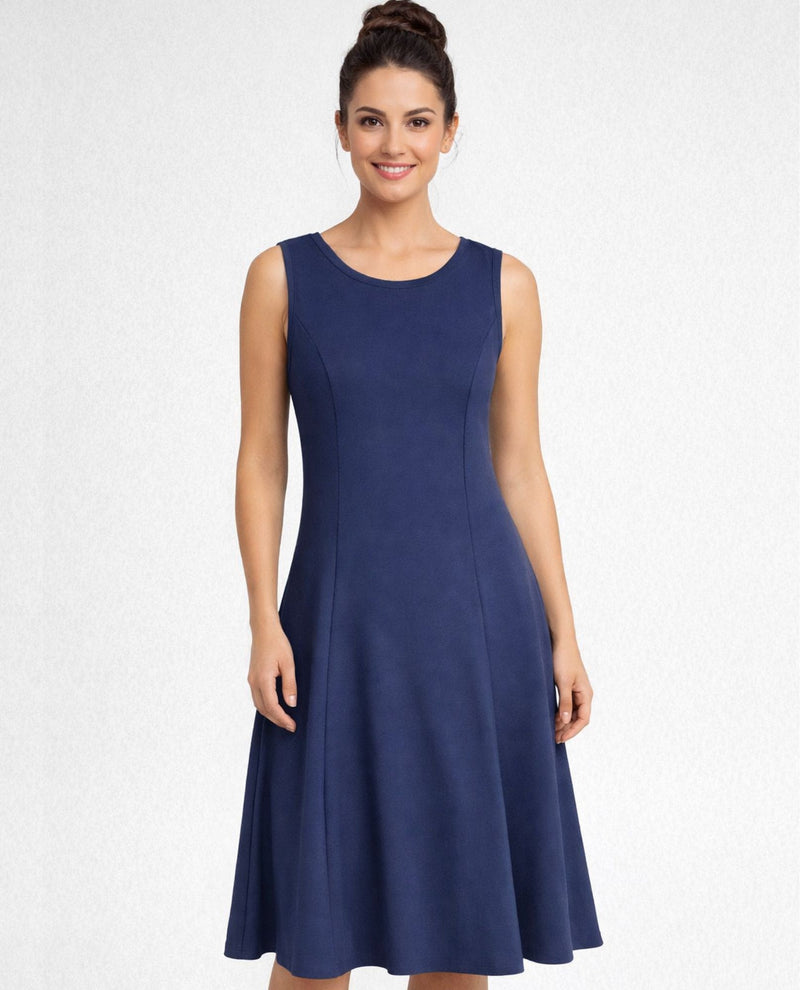 BY JJ IT-144 PRINCESS SEAM SLEEVELESS TANK DRESS