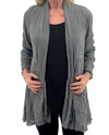 BY JJ ME-311 MESH CARDIGAN MUSHROOM