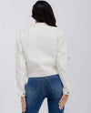 B COATURE DJ002 FULL ZIP DENIM JACKET white back