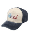 CAP00778 BLESSED BASEBALL CAP blue
