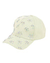 CAP00877 BASEBALL CAP WITH CRYSTAL FLOWERS MINT