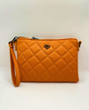 CC172 QUILTED CROSBODY ORANGE