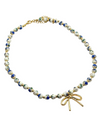 CERAMIC BEAD NECKLACE WITH A BOW BDNB733