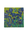 CERAMIC SQUARE CORK BACK COASTERS IRIS MEDIUM