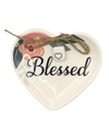 CERAMIC TRINKET DISH W/CHARM 21317 BLESSED