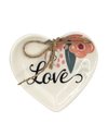 CERAMIC TRINKET DISH W/CHARM 21317 LOVE