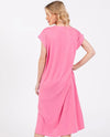 CES FEMME DLU51337 FLIP FLOP MIDI DRESS PINK BACK