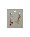 CH7001 NECKLACE CHARMS CHERRY DRAGONFLY